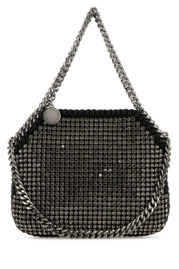 Stella Mccartney Woman Embellished Mesh Mini Falabella Handbag
