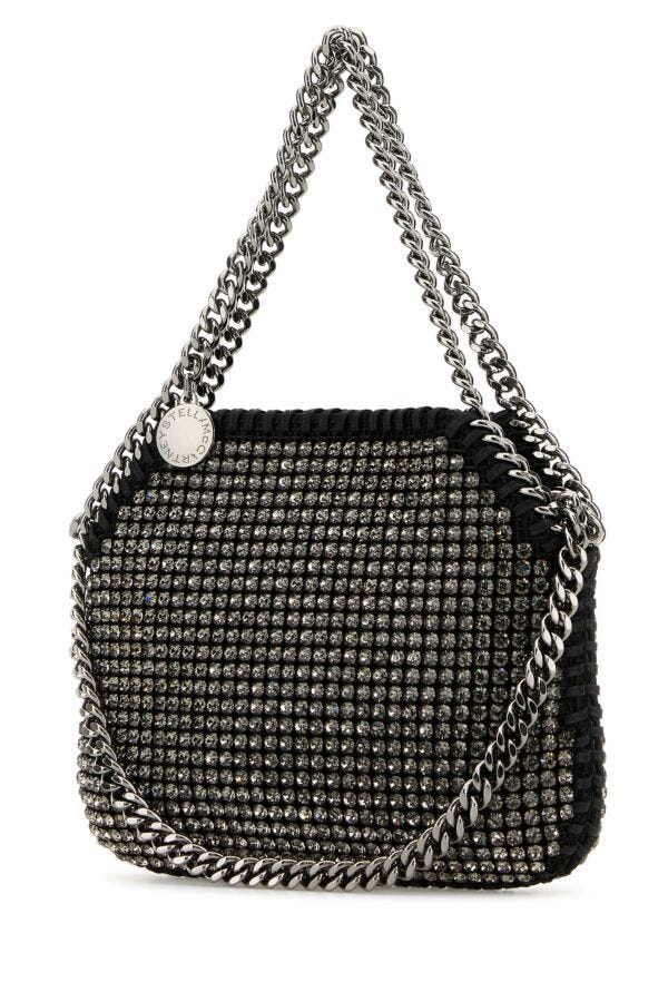 Stella Mccartney Woman Embellished Mesh Mini Falabella Handbag