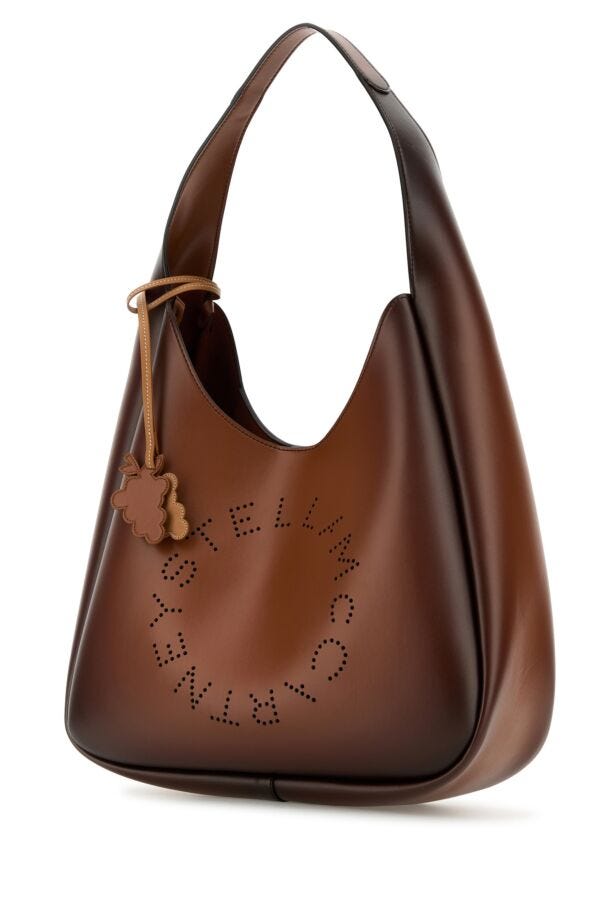 Stella Mccartney Woman Caramel Alter Mat Shopping Bag