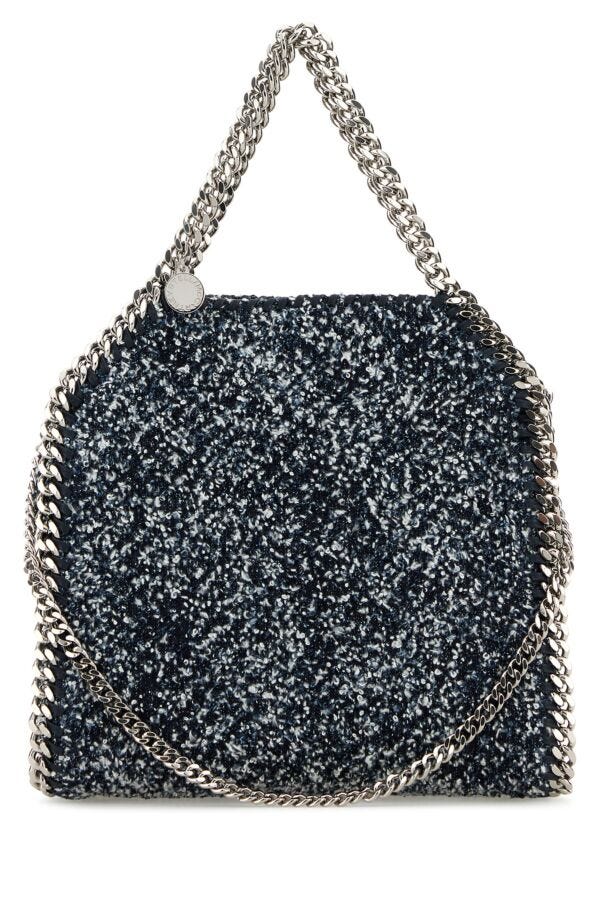 Stella Mccartney Woman Embroidered Tweed Mini Falabella Handbag