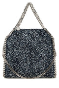 Stella Mccartney Woman Embroidered Tweed Mini Falabella Handbag