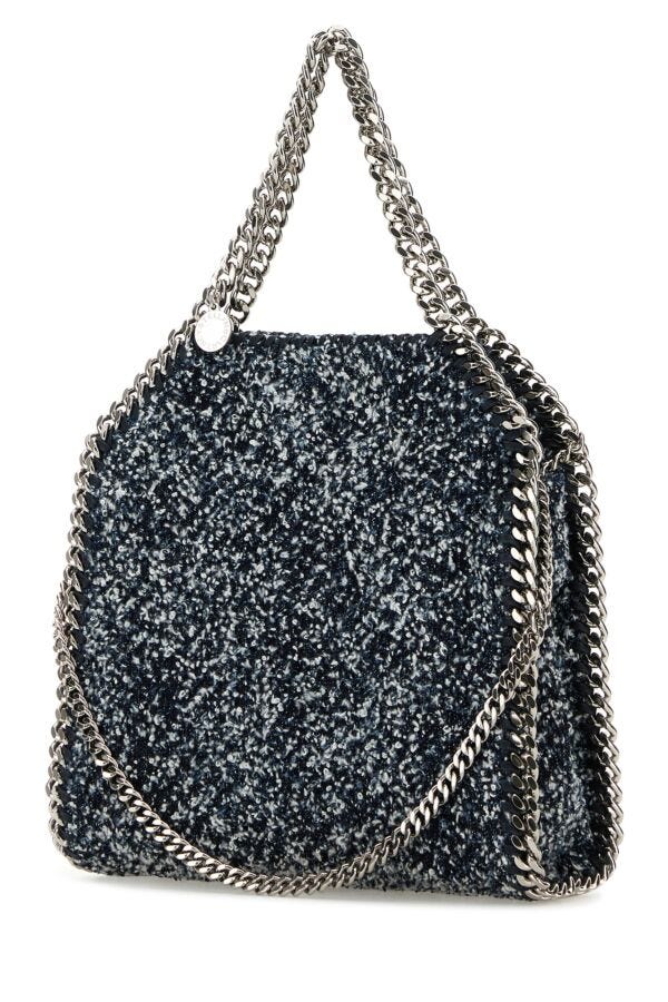 Stella Mccartney Woman Embroidered Tweed Mini Falabella Handbag
