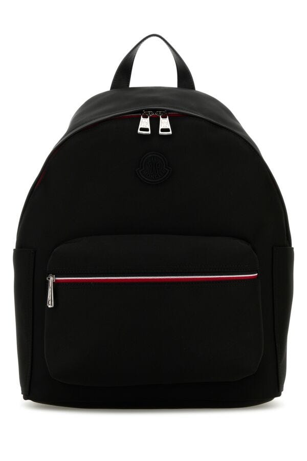 Moncler Man Black Nylon Blend New Pierrick Backpack