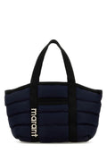 Isabel Marant Woman Navy Blue Fabric Darwen Shopping Bag
