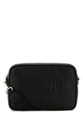 Fendi Man Black Leather Camera Case Crossbody Bag
