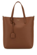 Saint Laurent Woman Caramel Leather Toy Shopping Bag