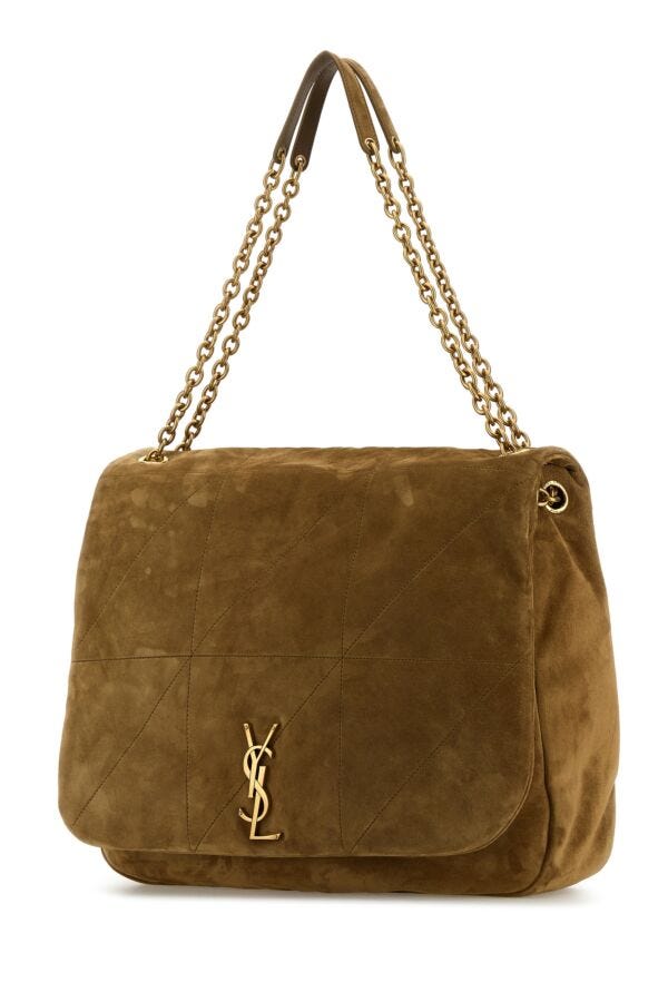Saint Laurent Woman Biscuit Suede Jamie 4.3 Shoulder Bag
