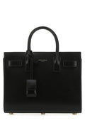 Saint Laurent Woman Black Leather Nano Sac De Jour Handbag
