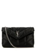 Saint Laurent Woman Black Nappa Leather Puffer Toy Crossbody Bag