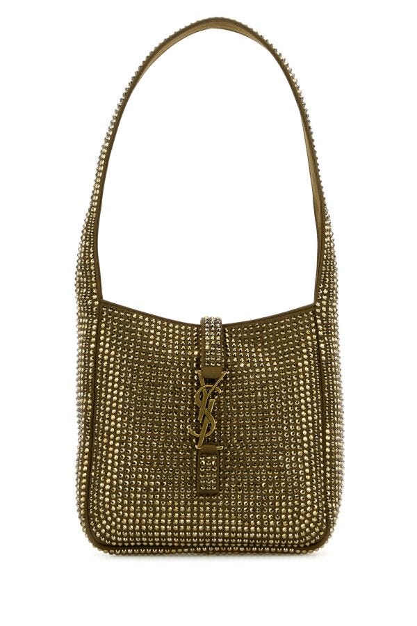 Saint Laurent Woman Embellished Satin Le 5 ÃƒÆ’Ã†â€™Ãƒâ€šÃ‚Â  7 Supple Baby Shoulder Bag