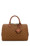 Mcm Woman Printed Canvas Medium Ella Boston Handbag