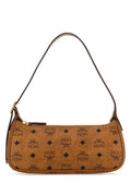 Mcm Woman Printed Canvas Aren Shoulder Bag