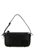 Fendi Woman Black Leather Mini Simply Fendi Shoulder Bag