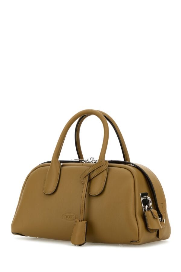 Tod's Woman Khaki Leather Small Darsena Handbag