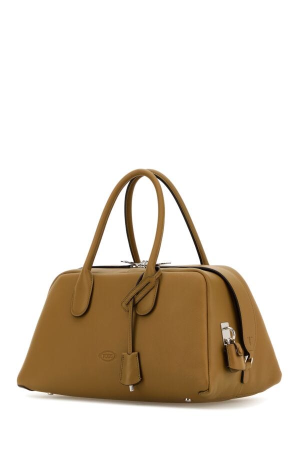 Tod's Woman Khaki Leather Medium Darsena Handbag