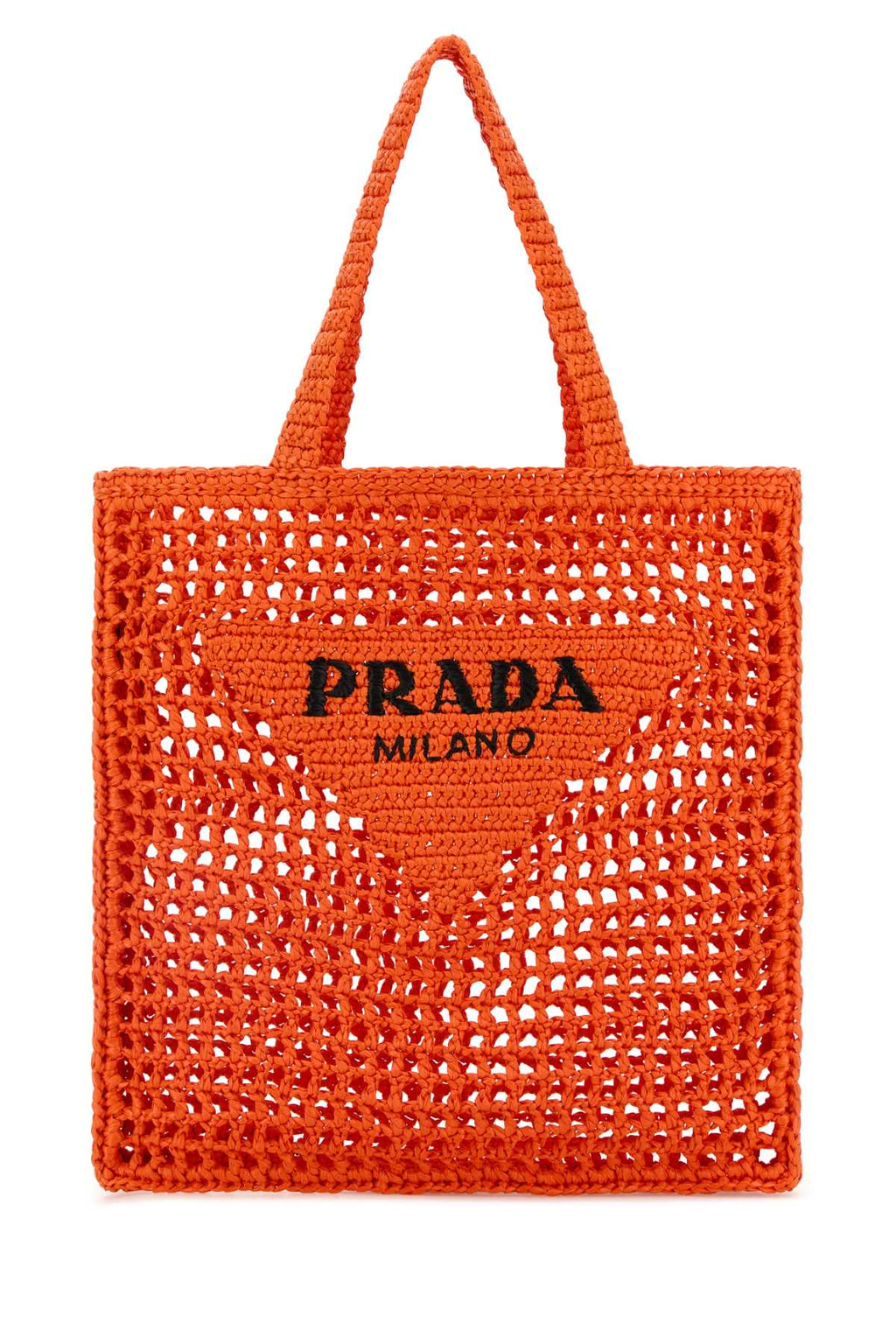 PRADA Elegant Leather Shopping Handbag