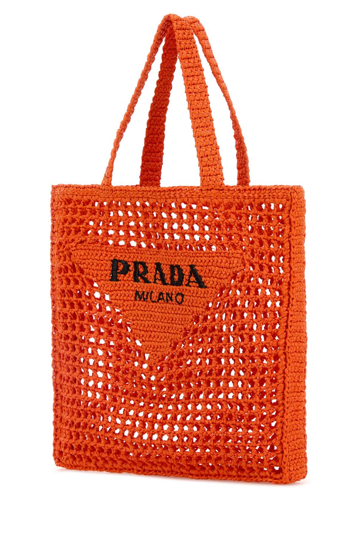 PRADA Elegant Leather Shopping Handbag