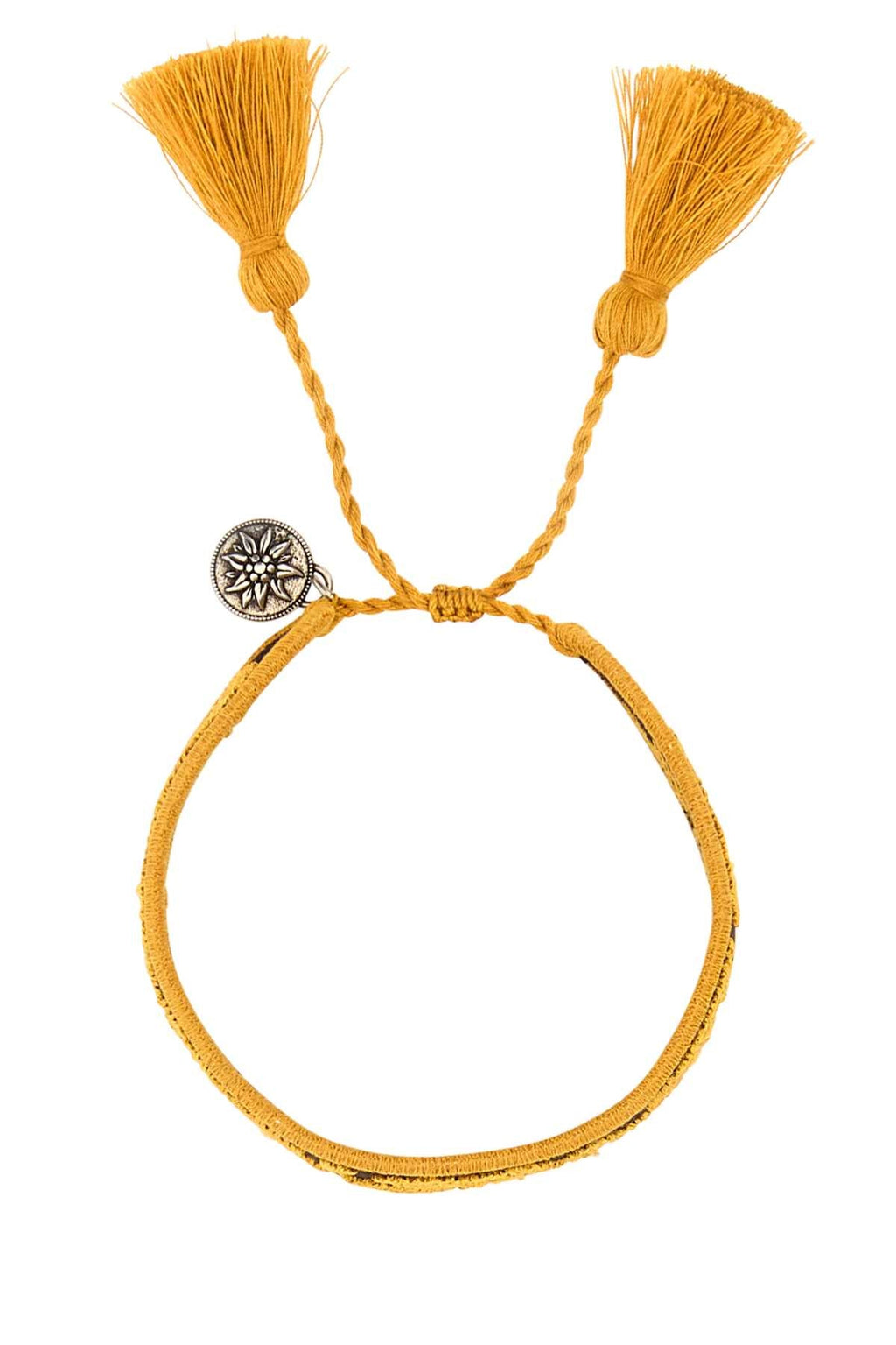 PRADA Two-tone Suede and Fabric Mini Bracelet - Adjustable Size