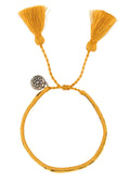 PRADA Two-tone Suede and Fabric Mini Bracelet - Adjustable Size