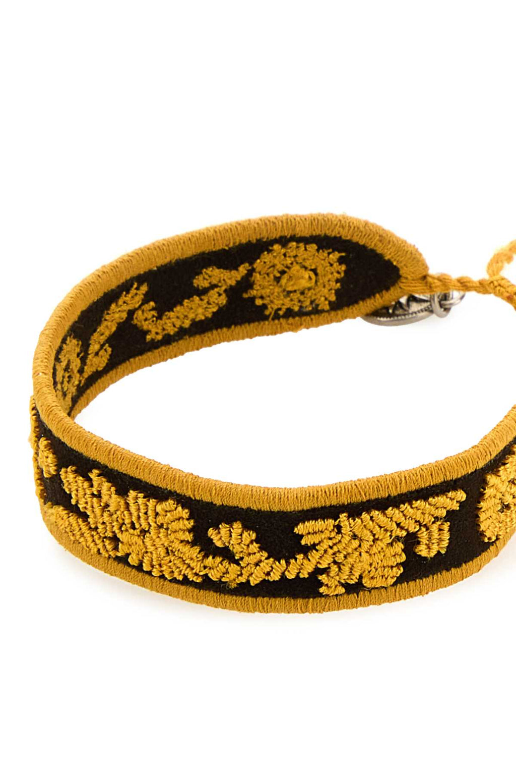 PRADA Two-tone Suede and Fabric Mini Bracelet - Adjustable Size
