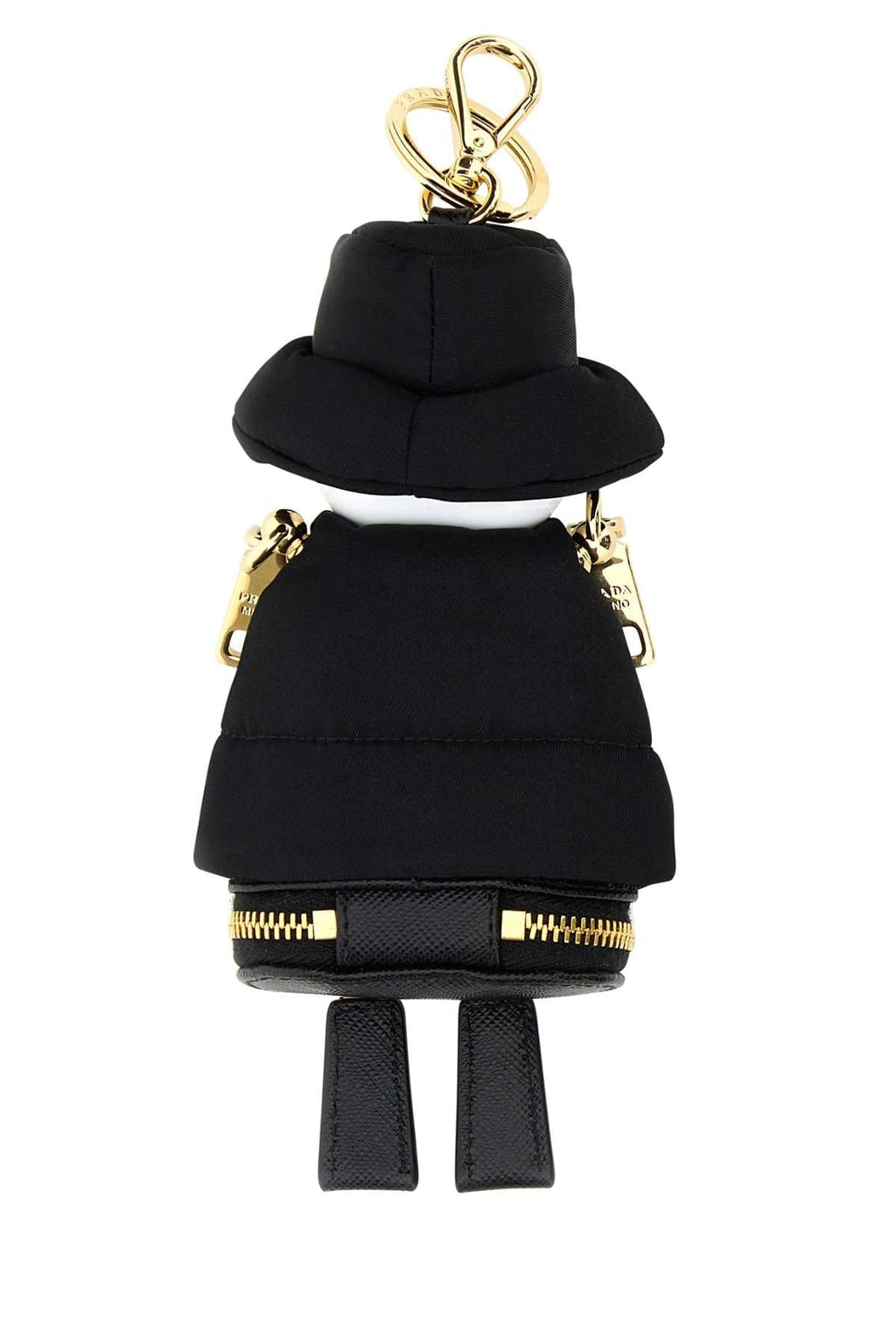 PRADA Mini Fabric and Metal Key Ring - 10 cm x 20 cm