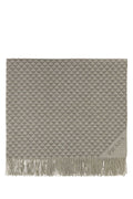 PRADA Embroidered Wool Blend Symbole Double Blanket - 135 cm x 185 cm