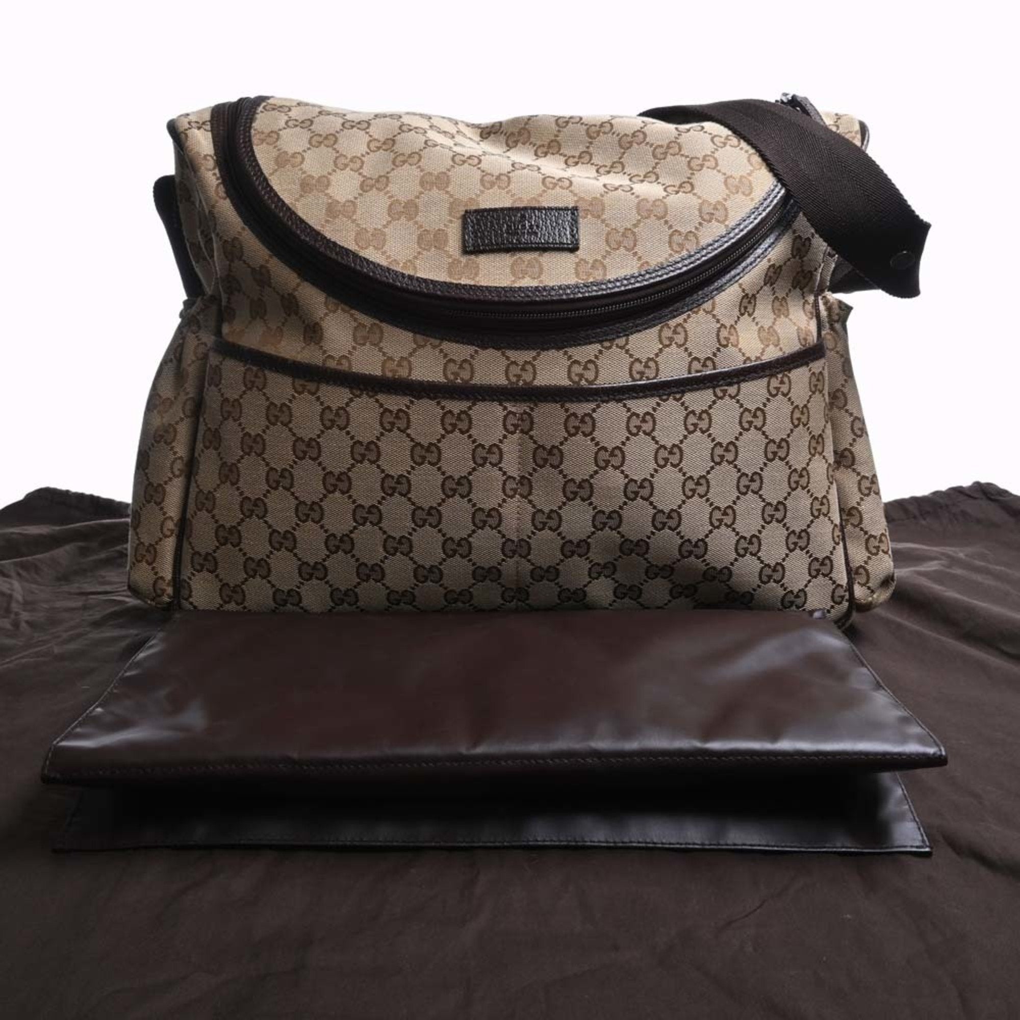 GUCCI GG Canvas Mother's Bag Shoulder