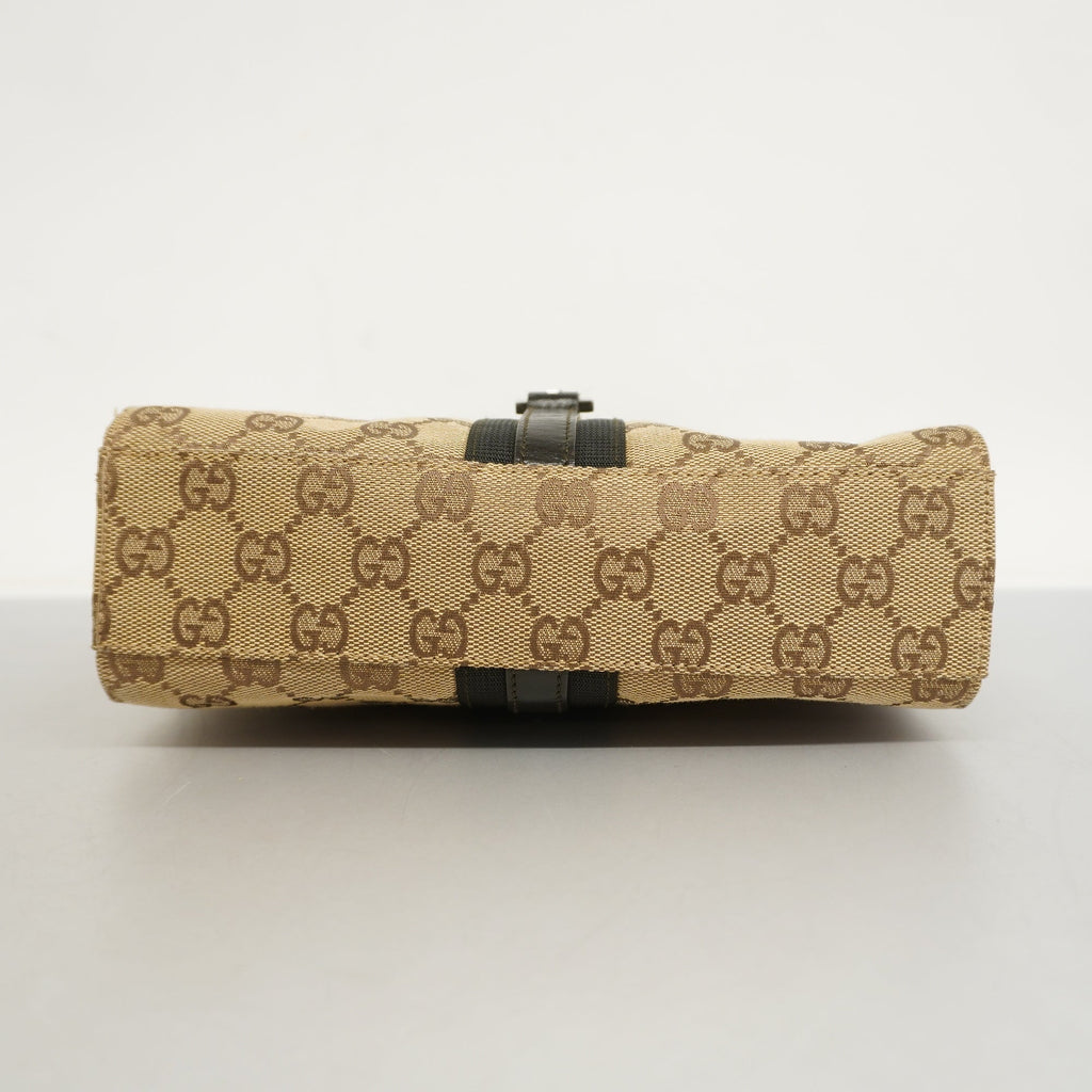 GUCCI  Jackie Shoulder Bag 001 3734 Women's GG Canvas Beige,Brown