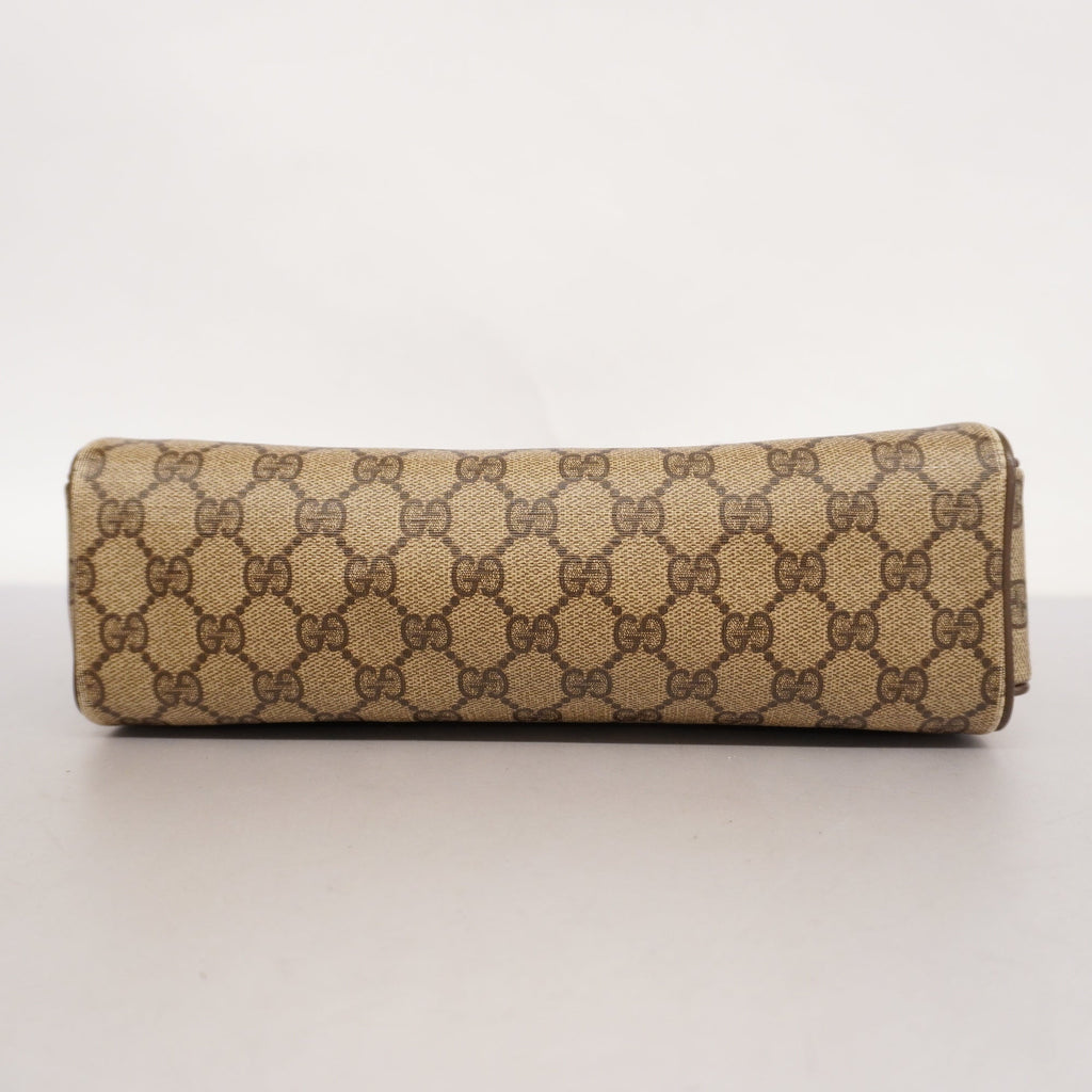 GUCCI  GG Supreme 116 02 080 Women's Handbag Beige,Brown