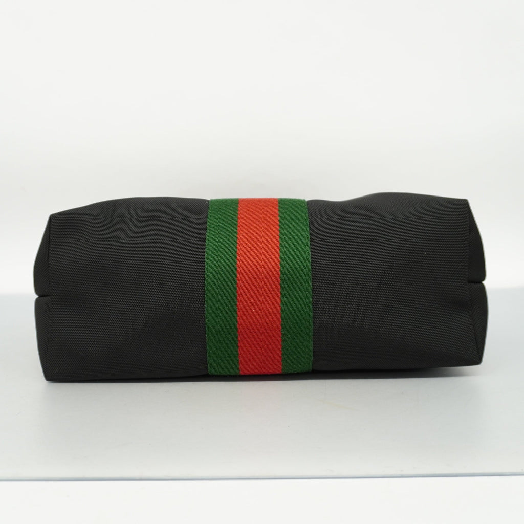 GUCCI  Sherry Line Women's Canvas Tote Bag Black