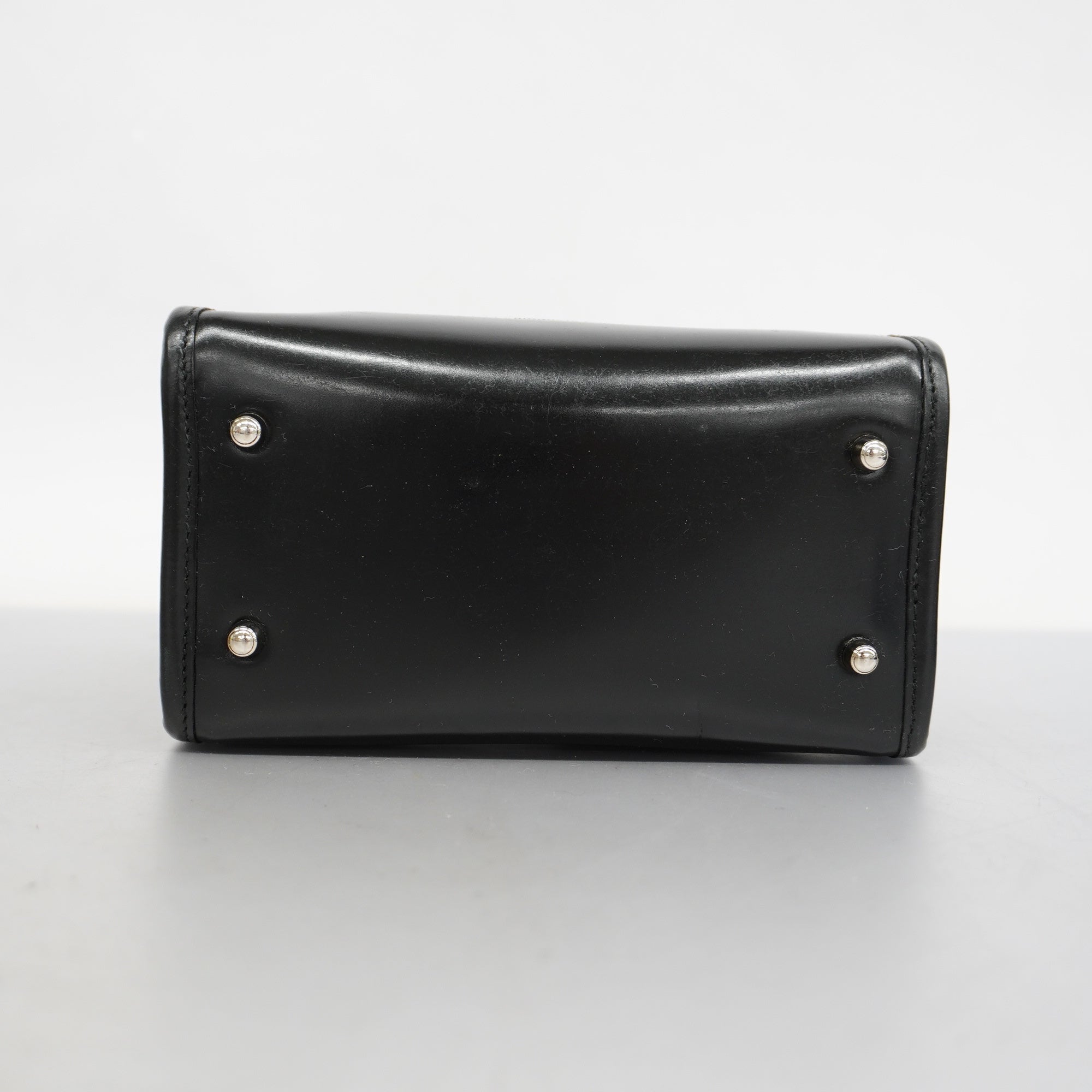 GUCCI  Patent Leather 002 1705 0405 Women's Mesh,Leather Handbag Black