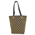 GUCCI  GG Canvas Tote Bag 002 1099 Women's GG Canvas Handbag,Tote Bag Black