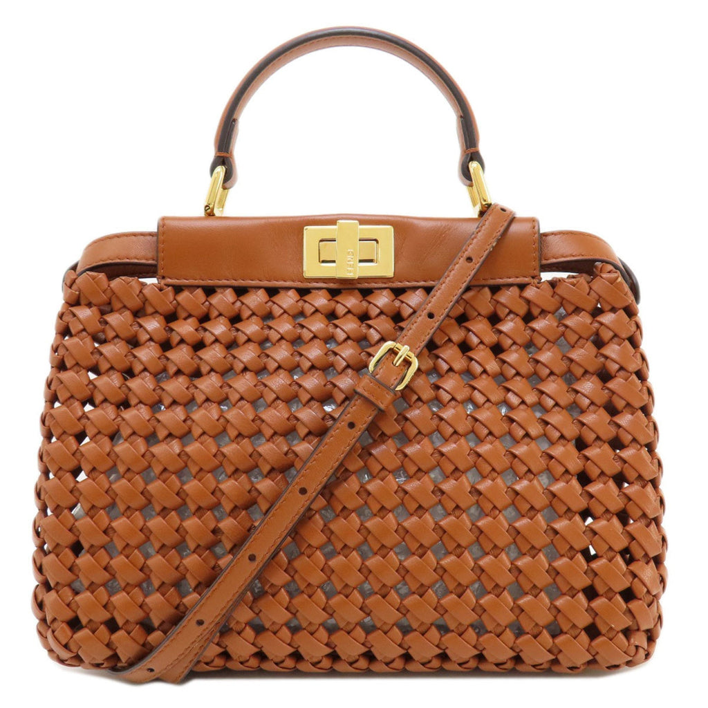 FENDI Peekaboo Handbag Calf Women's