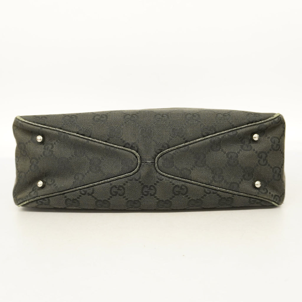 GUCCI  GG Canvas Tote Bag 113019 Women's Tote Bag Black