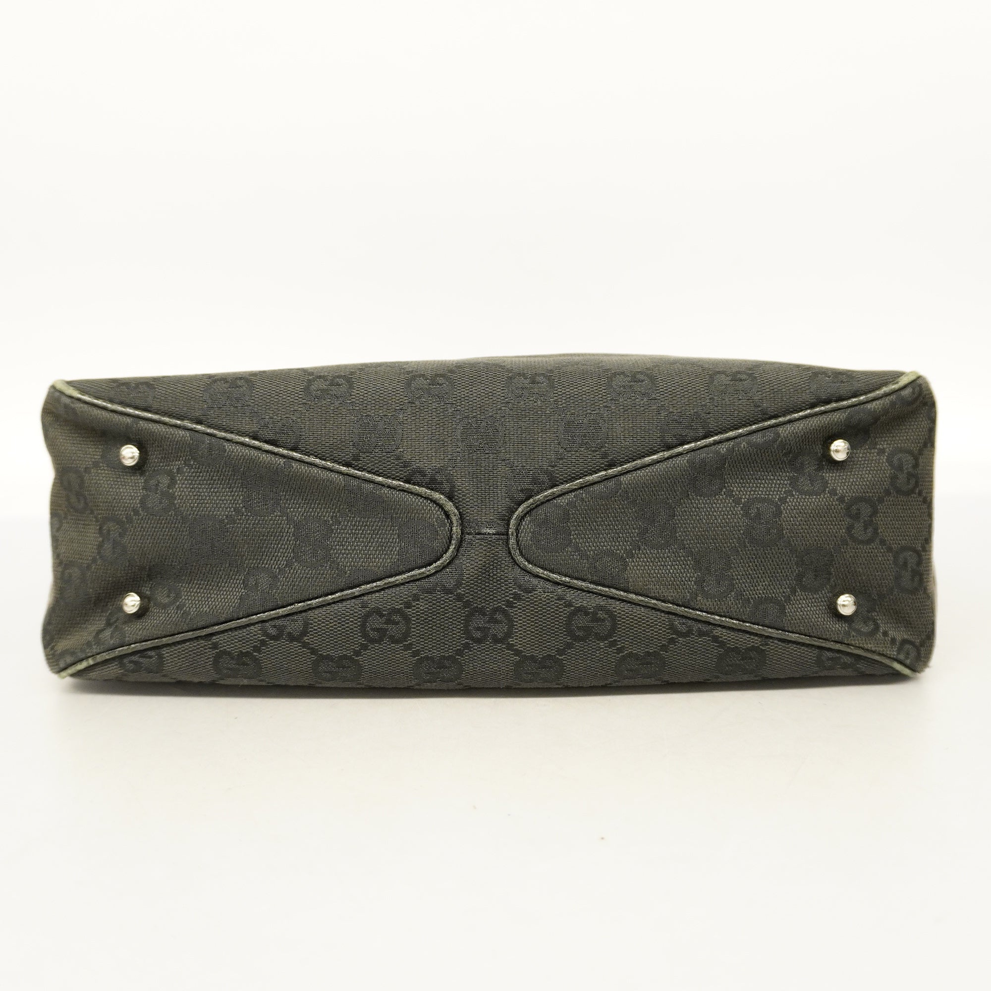 GUCCI  GG Canvas Tote Bag 113019 Women's Tote Bag Black
