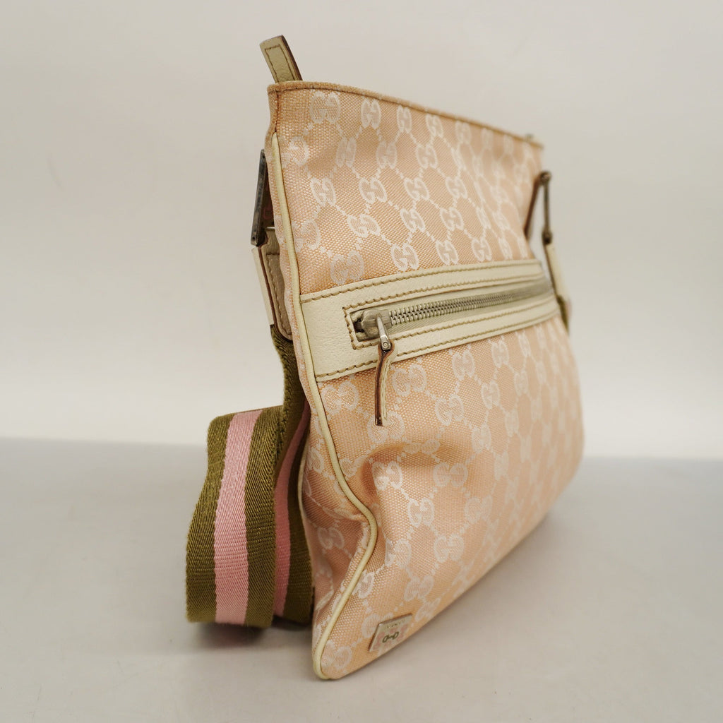 GUCCI  Shoulder Bag 181067 Women's GG Canvas Shoulder Bag Light Pink