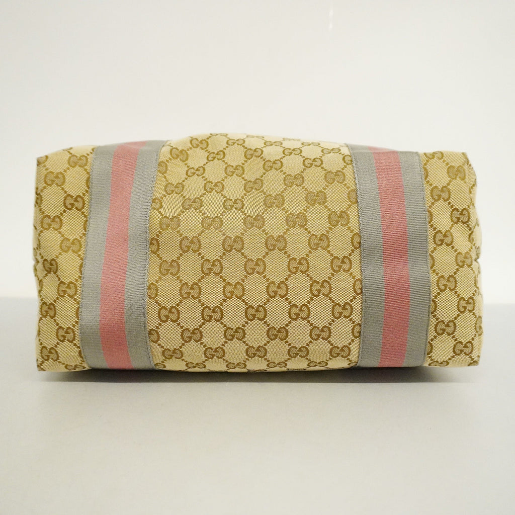 GUCCI  Tote Bag 211970 Women's GG Canvas Tote Bag Beige
