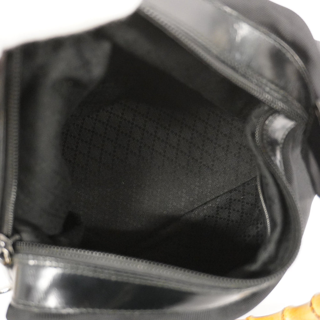 GUCCI  Bamboo Handbag 000 0531 Women's Nylon Black