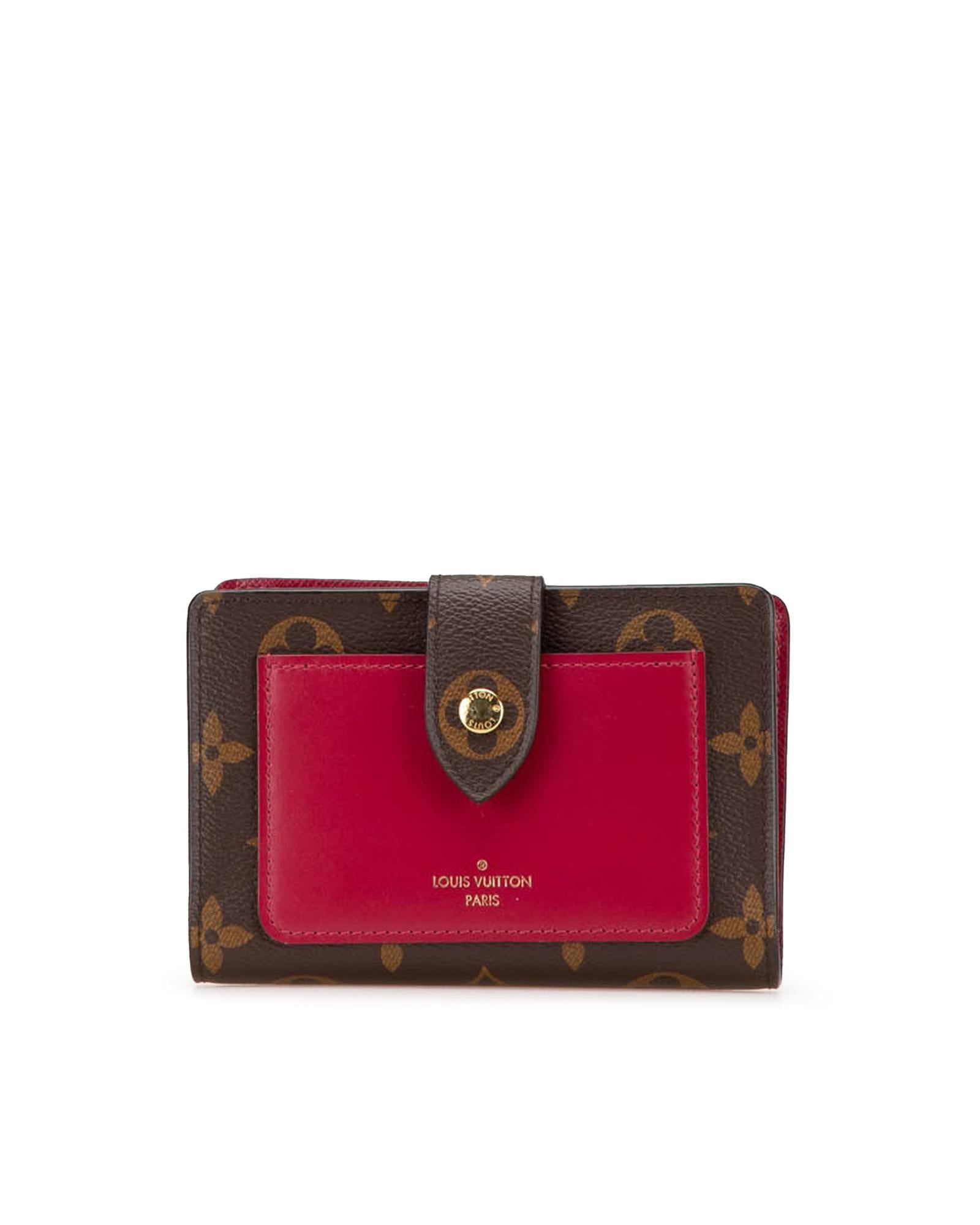 Monogram Canvas Wallet with Multiple Compartments