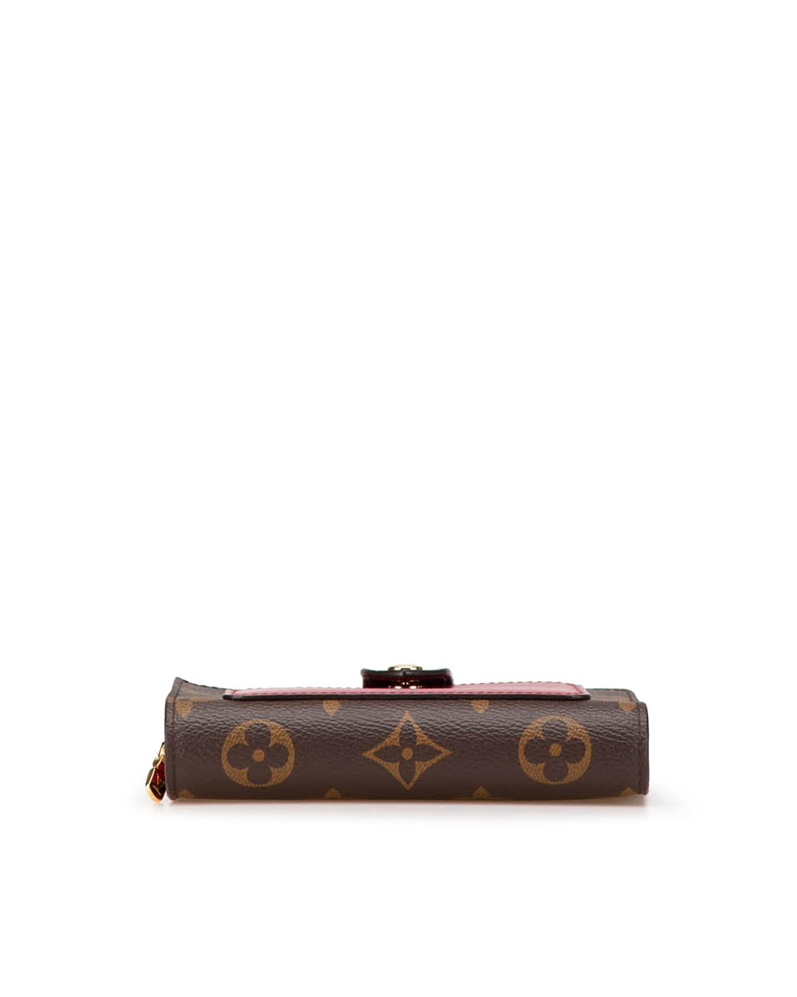 Monogram Canvas Wallet with Multiple Compartments