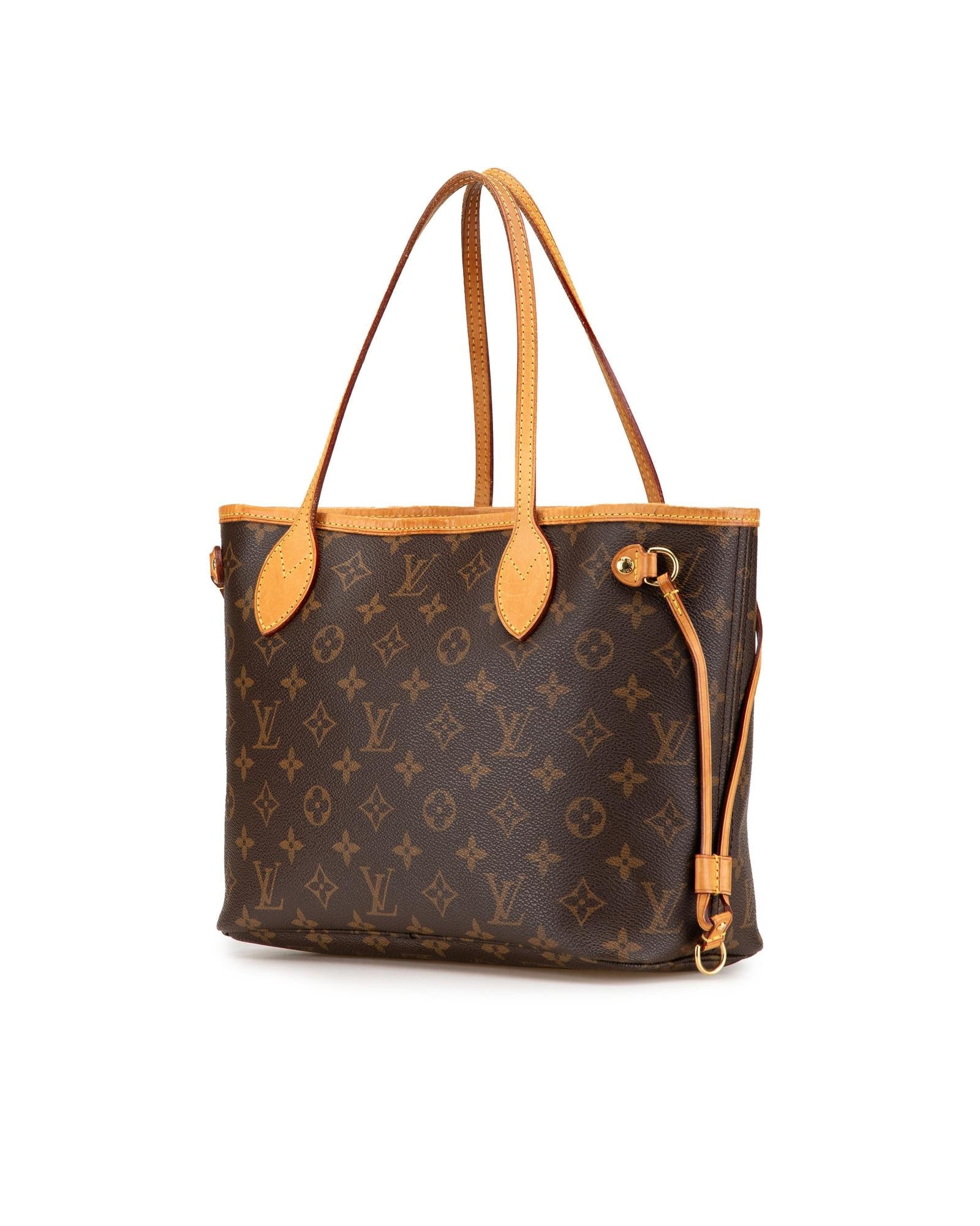 Monogram Canvas Tote with Leather Trim and Interior Zip Pocket