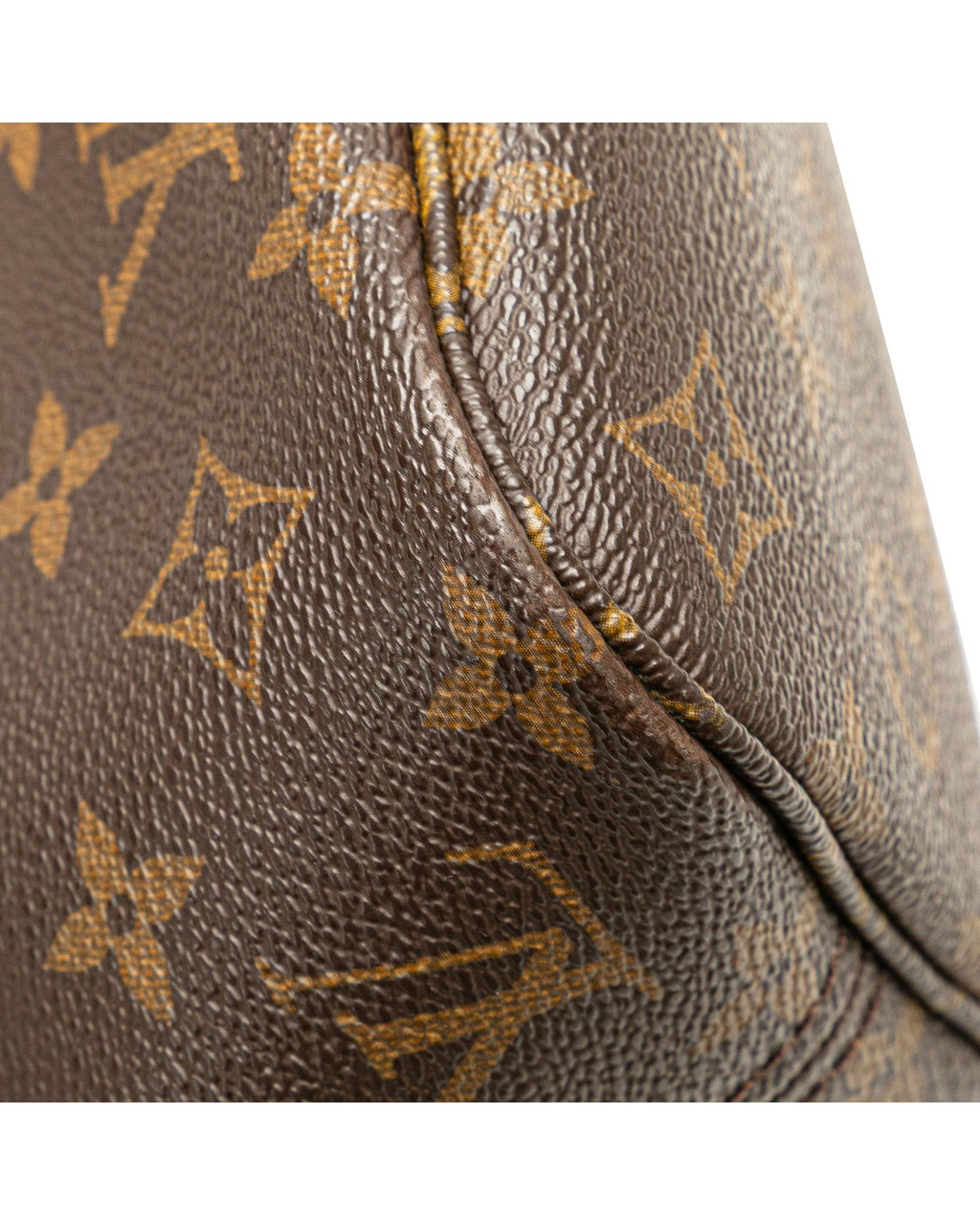 Monogram Canvas Tote with Leather Trim and Interior Zip Pocket
