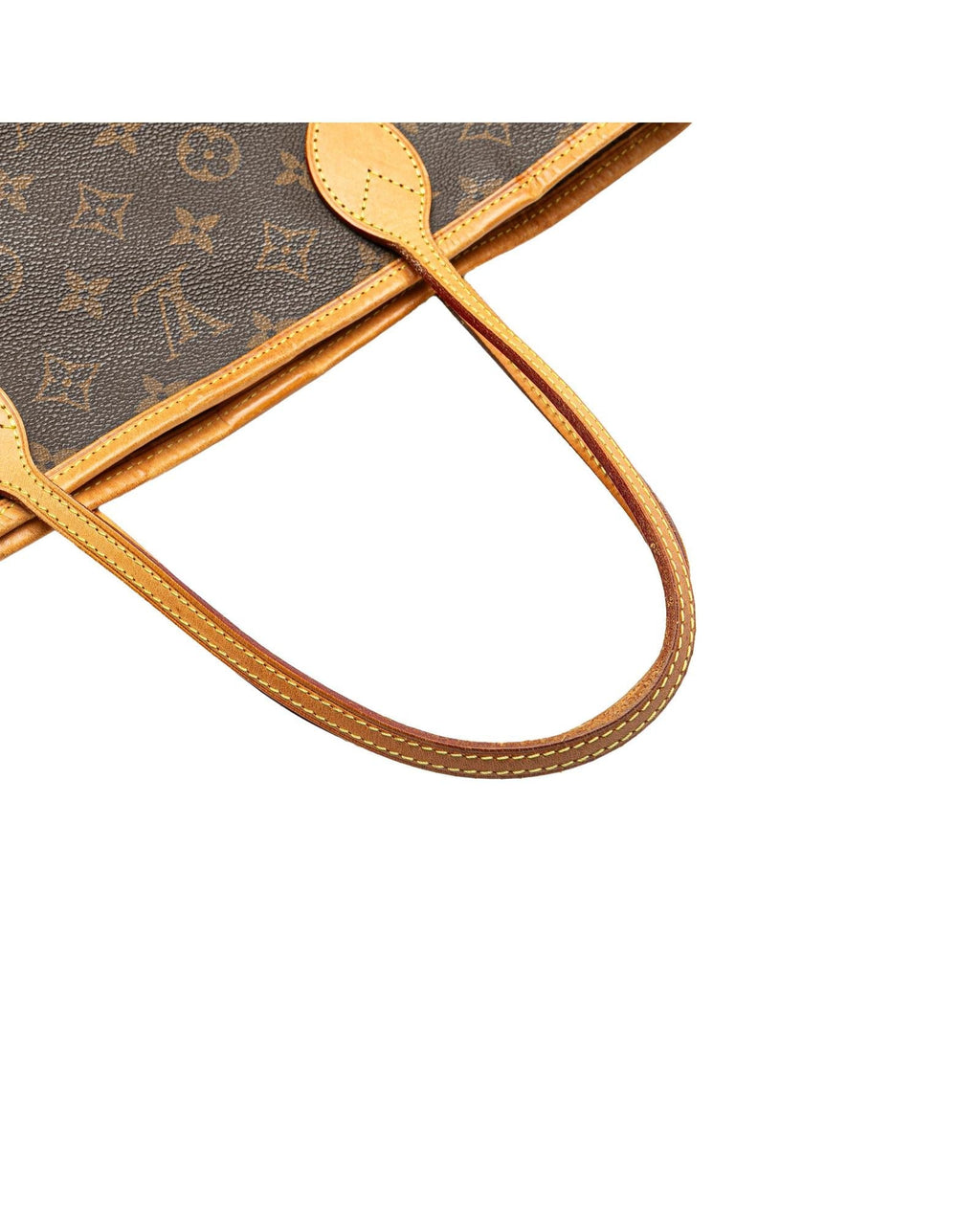 Monogram Canvas Tote with Leather Trim and Interior Zip Pocket