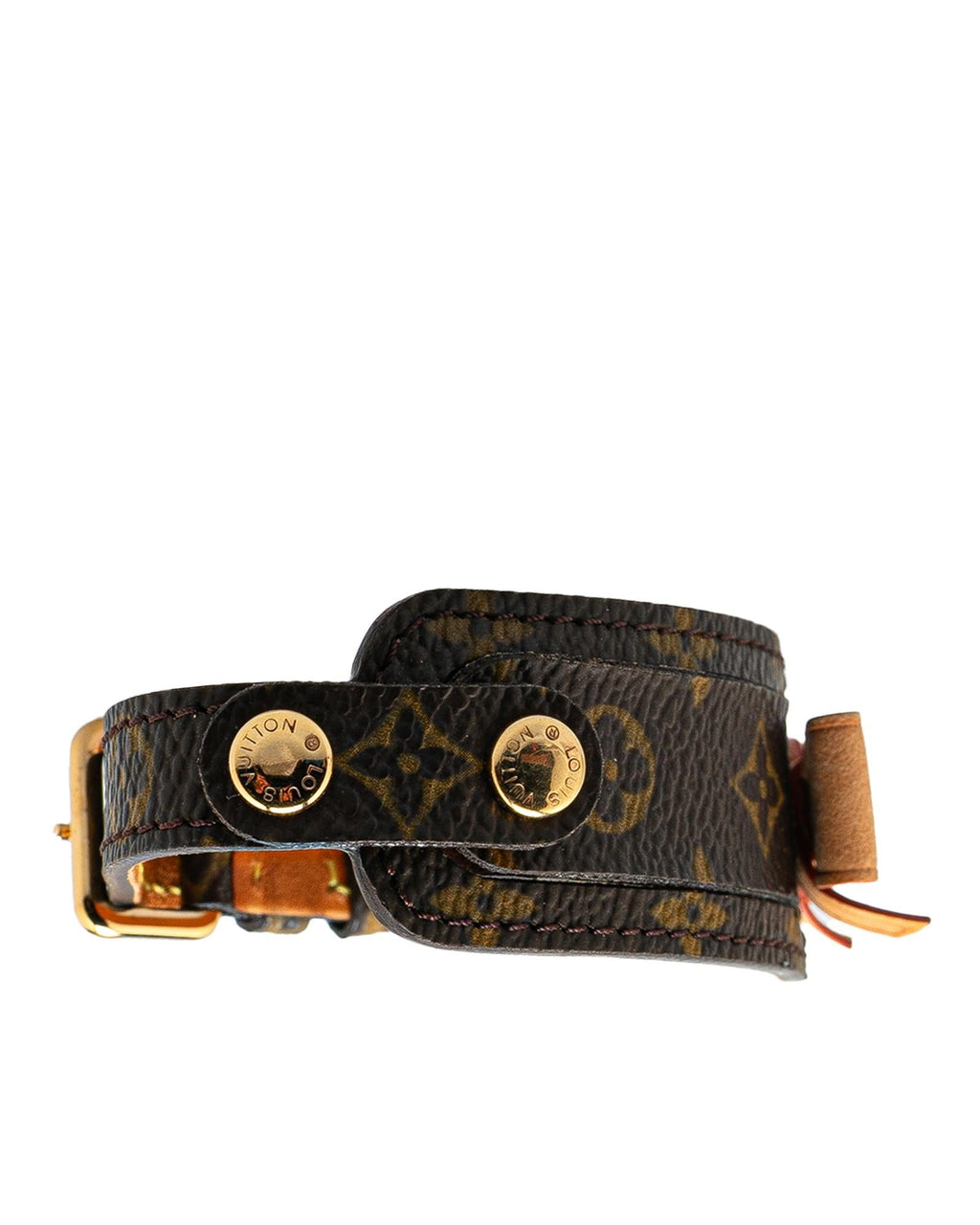 Monogram Canvas Bow Wrap Bracelet with Vachetta Leather Detail