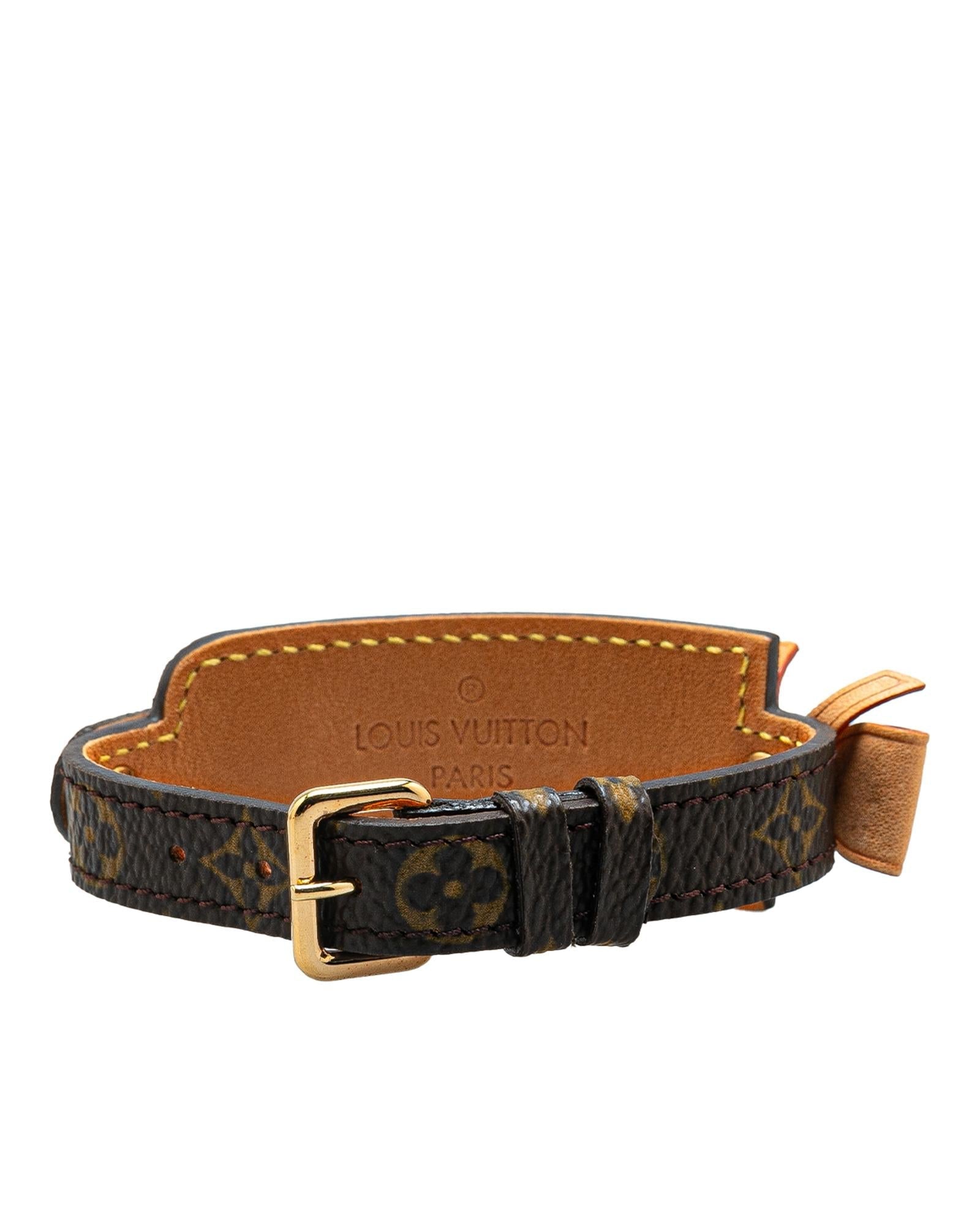 Monogram Canvas Bow Wrap Bracelet with Vachetta Leather Detail