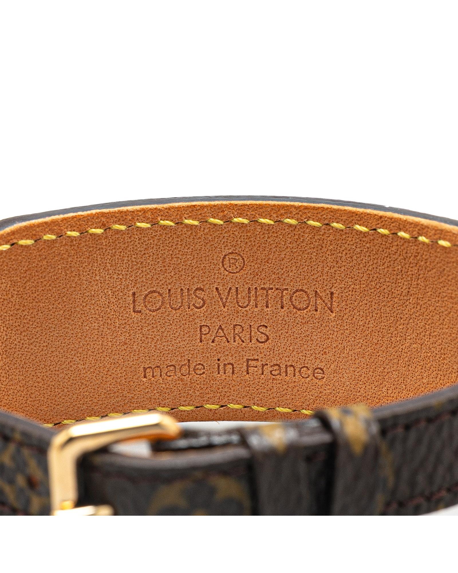 Monogram Canvas Bow Wrap Bracelet with Vachetta Leather Detail