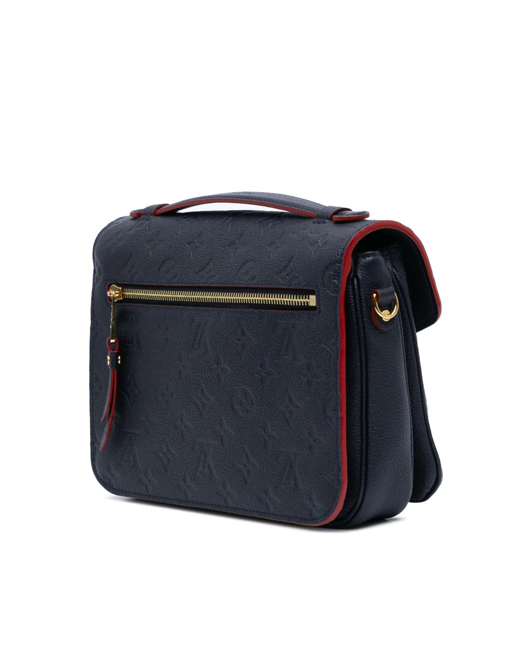 Monogram Empreinte Leather Pochette Metis with S-Lock Closure and Detachable Strap