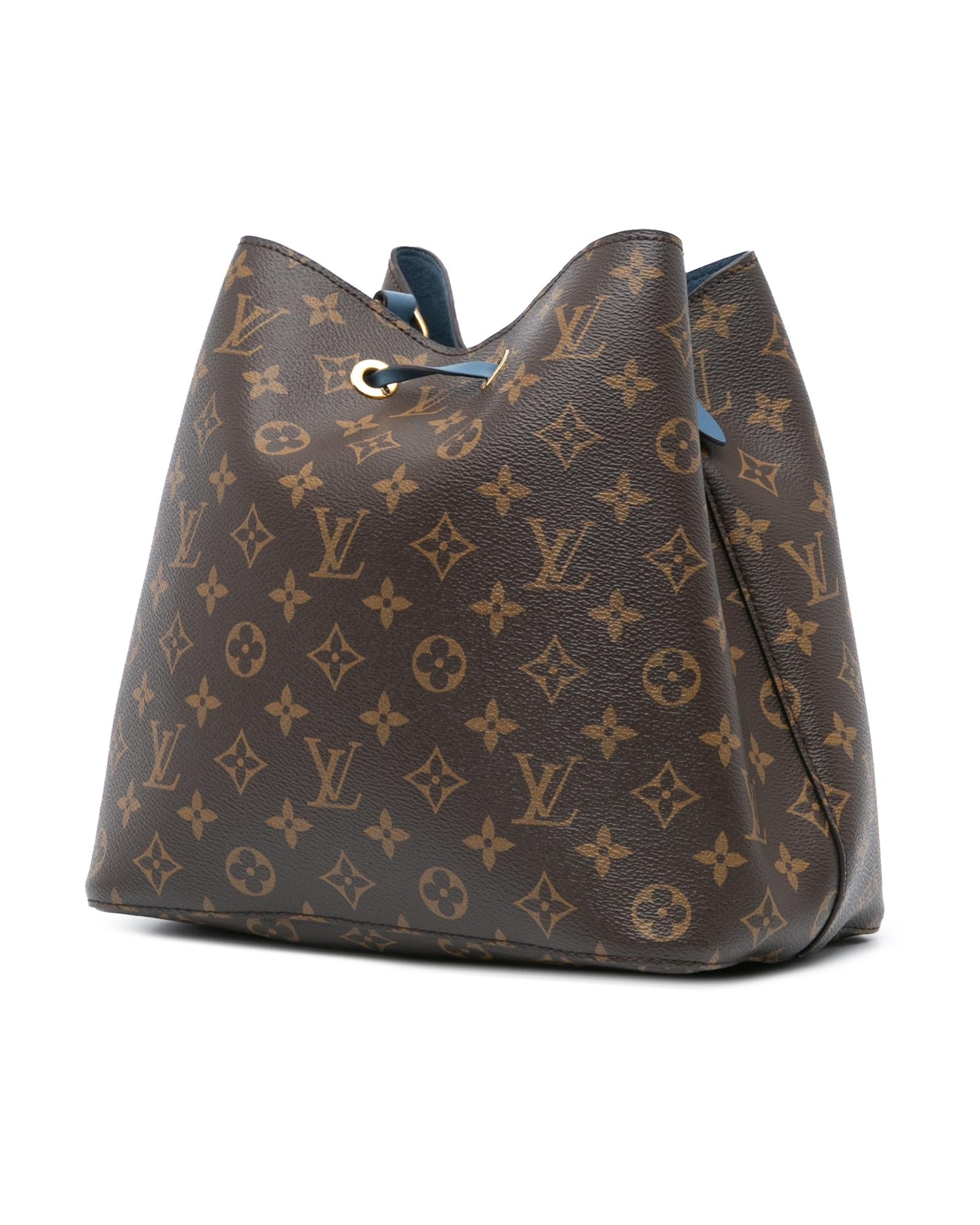 Monogram Canvas Neonoe MM with Detachable Leather Strap and Interior Zip Pocket