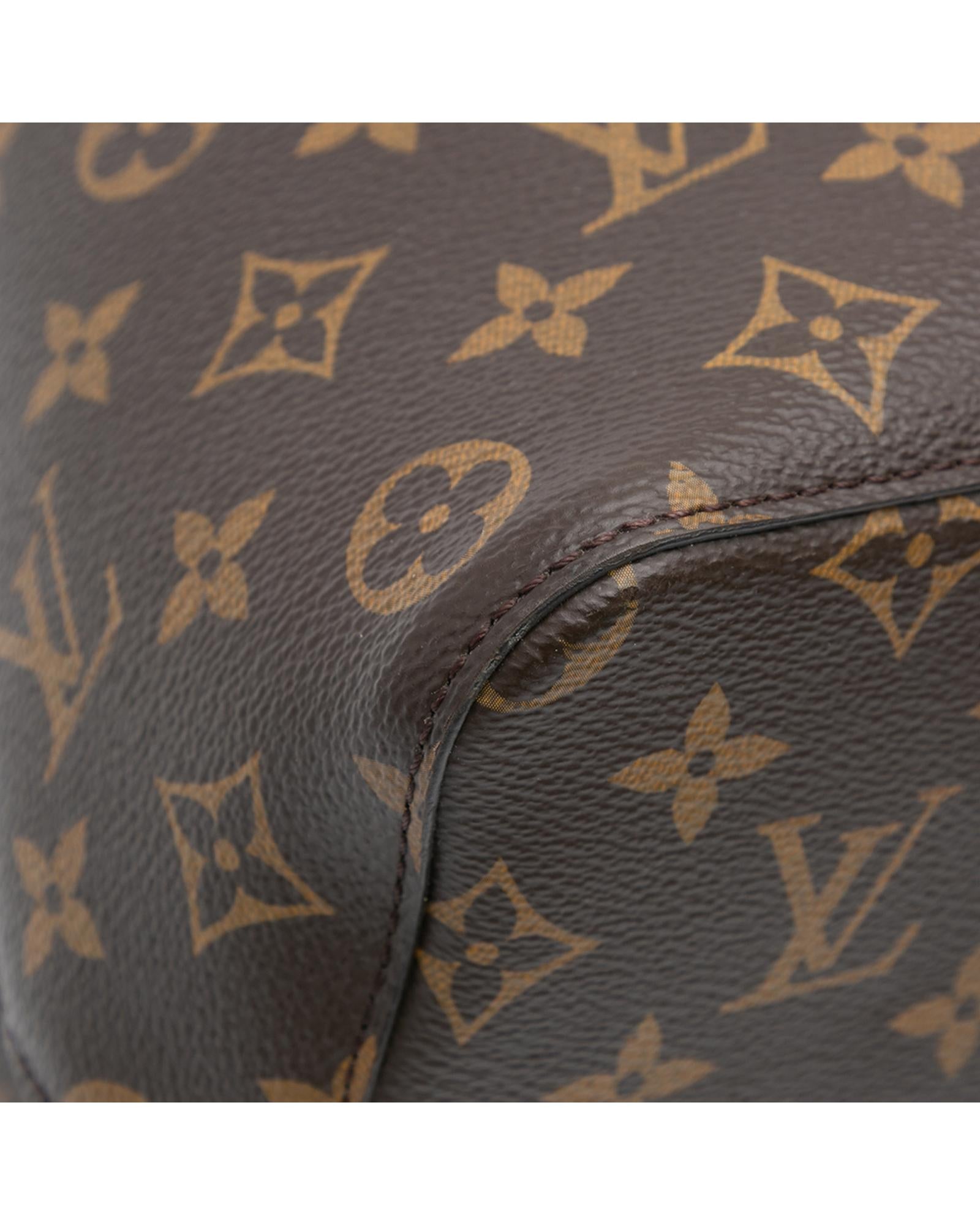 Monogram Canvas Neonoe MM with Detachable Leather Strap and Interior Zip Pocket