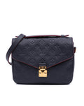 Monogram Empreinte Leather Pochette Metis with Top Handle and Detachable Strap